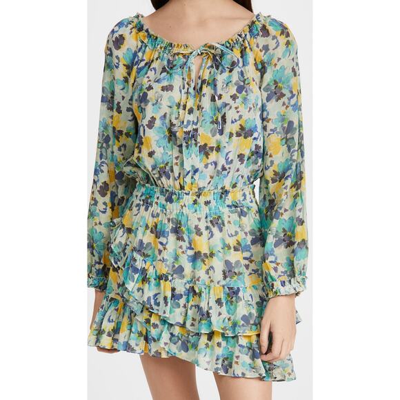 Loveshackfancy 'Rayna' Blue Cotton Dress Size XS - Picture 1 of 5